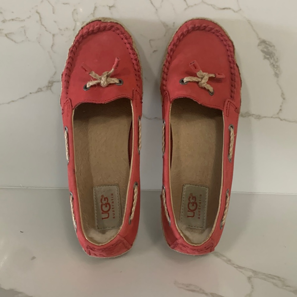 Ugg red Loafer shoe